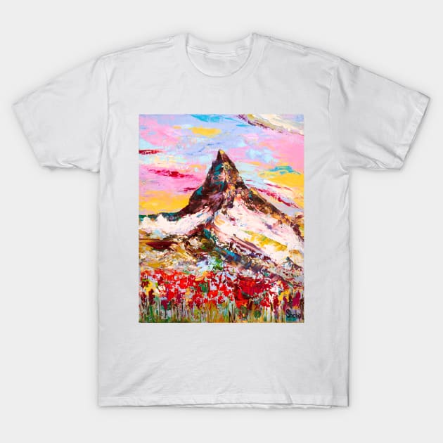 Matterhorn. The Pyramidal Peak T-Shirt by NataliaShchip